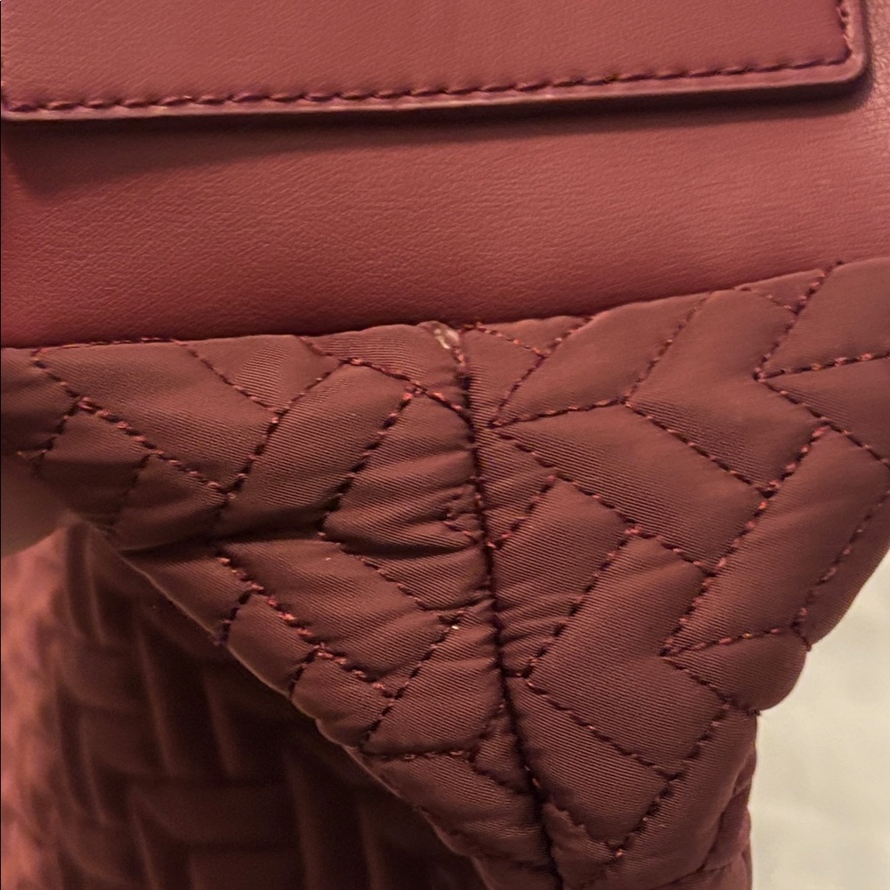 Radley London Barge Walk Medium Zip Top Multiway bag burgundy color shopper tote - Picture 9 of 16